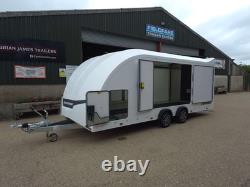 Remorque de Sport de Course Brian James 341, lit de 5,50 m x 2,10 m, 3 500 kg, essieu double