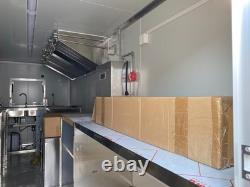 Remorque de restauration sur camion de cuisine à double essieu, fourgon à burgers 5m x 2.1m x 2.3m