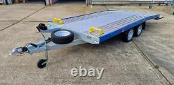 Remorque de transport de voiture BEAVER 15ft x 6.6ft Jupiter à double essieu 4.5m x 2m 2700kg