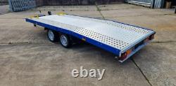 Remorque de transport de voiture BEAVER 15ft x 6.6ft Jupiter à double essieu 4.5m x 2m 2700kg