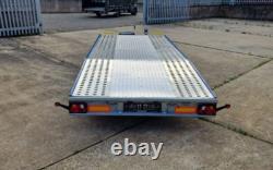Remorque de transport de voiture BEAVER 15ft x 6.6ft Jupiter à double essieu 4.5m x 2m 2700kg