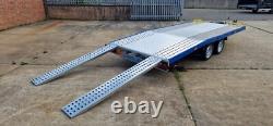 Remorque de transport de voiture BEAVER 15ft x 6.6ft Jupiter à double essieu 4.5m x 2m 2700kg