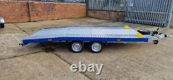Remorque de transport de voiture BEAVER 15ft x 6.6ft Jupiter à double essieu 4.5m x 2m 2700kg