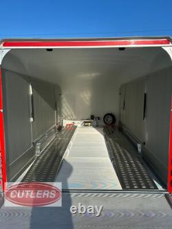 Remorque de transport de voiture Debon C2000 avec roue de secours, treuil électrique, rampe 3500kg