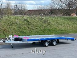 Remorque de transport de voiture à double essieu 4,5 m x 2,1 m 2700 kg 14,7 pi x 6,8 pi Prix + TVA