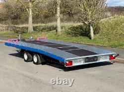 Remorque de transport de voiture à double essieu 4,5 m x 2,1 m 2700 kg 14,7 pi x 6,8 pi Prix + TVA