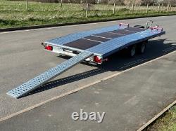 Remorque de transport de voiture à double essieu 4,5 m x 2,1 m 2700 kg 14,7 pi x 6,8 pi Prix + TVA