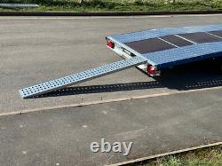 Remorque de transport de voiture à double essieu 4,5 m x 2,1 m 2700 kg 14,7 pi x 6,8 pi Prix + TVA