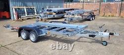 Remorque de transport de voiture basculante 13,2 pieds x 6 pieds 2000 kg double essieu 4 m x 1,8 m