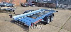 Remorque de transport de voiture basculante 13,2 pieds x 6 pieds 2000 kg double essieu 4 m x 1,8 m