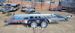 Remorque de transport de voiture basculante 13,2 pieds x 6 pieds 2000 kg double essieu 4 m x 1,8 m