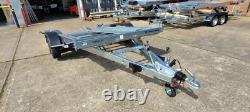Remorque de transport de voiture basculante 13,2 pieds x 6 pieds 2000 kg double essieu 4 m x 1,8 m