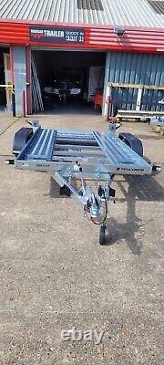 Remorque de transport de voiture basculante 13,2 pieds x 6 pieds 2000 kg double essieu 4 m x 1,8 m