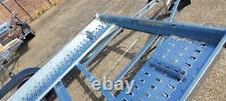 Remorque de transport de voiture basculante 13,2 pieds x 6 pieds 2000 kg double essieu 4 m x 1,8 m