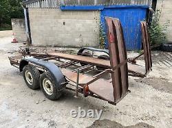 Remorque de voiture Harvey Frost à deux essieux vintage des années 1960 pour voiture de course