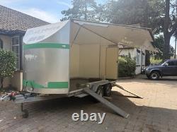 Remorque événementielle à essieu tandem indépendante, ouverture latérale 2T, 12 pi x 6 pi