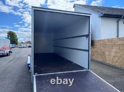 Remorque fourgon à double essieu, toute neuve, 6 m x 2 m x 2 m, avec rampe et porte latérale, 2700 kg