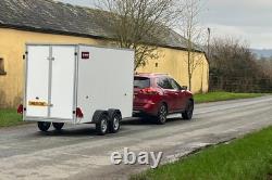 Remorque fourgon boîte de 12 pieds 12' x 5' x 6'6 - double essieu freiné 2600 kg
