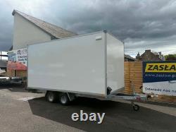 Remorque fourgon neuve 4 m x 2 m x 2 m à double essieu avec rampe 2700 kg