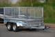 Remorque Grillag&eacute;e Pour Transport De Voitures 10x5 &agrave; Vendre, Double Essieu 2,7 T, Ridelles Hautes, Remorque Frein&eacute;e