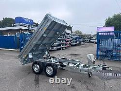 Remorque hydraulique basculante à double essieu Tipper 8 x 5 pieds 2700KG 3291 £ + TVA
