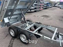 Remorque hydraulique basculante à double essieu Tipper 8 x 5 pieds 2700KG 3291 £ + TVA
