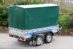 Remorque neuve pour voiture 10x5 à double essieu sans frein 750 kg suspension Al-ko