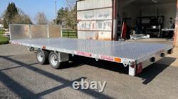 Remorque plateau sur mesure / à la demande / remorque à deux essieux freinée