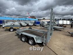 Remorque porte-engins 3500 kg 3 m x 1,5 m Remorque pour pelle 10 pi x 5 pi à double essieu