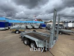 Remorque porte-engins 3500 kg 3 m x 1,5 m Remorque pour pelle 10 pi x 5 pi à double essieu