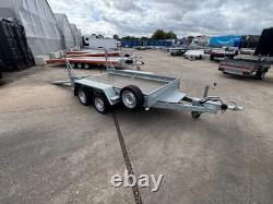 Remorque porte-engins 3500 kg 3 m x 1,5 m Remorque pour pelle 10 pi x 5 pi à double essieu