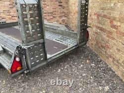 Remorque porte-engins Brian James T-02-T 2023 3500 kg à plateau, double essieu Ifor Williams