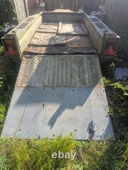Remorque porte-engins à double essieu Ifor Williams GH94BT, dimensions intérieures 9' x 4'