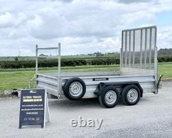 Remorque porte-pelle Indespension à double essieu de 10 pieds (2600 kg) pour engin de chantier Ifor Ivor GD85 GD105