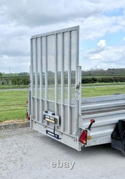 Remorque porte-pelle Indespension à double essieu de 10 pieds (2600 kg) pour engin de chantier Ifor Ivor GD85 GD105