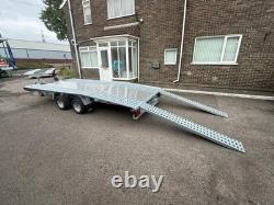 Remorque porte-voiture 2700 kg Jupiter à double essieu 15 pi x 6,9 pi / 4,5 m x 2,1 m 10C