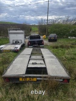 Remorque porte-voiture 2700 kg à double essieu 15 pi 6,6 pi 4,5 m x 2 m