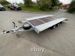 Remorque porte-voiture 4,5m x 2,1m 2700kg à double essieu 14,7ft x 6,8ft NEUVE