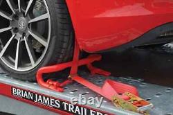 Remorque porte-voiture Brian James A4 à essieu tandem 2000 kg / 1388 kg, dimensions 3,7 x 1,8 m.
