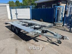 Remorque porte-voiture à plateau basculant 15 pieds 2700 kg à double essieu 450 cm x 210 cm