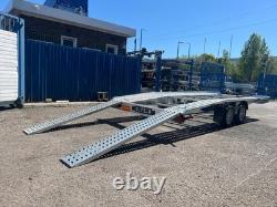 Remorque porte-voiture à plateau basculant 15 pieds 2700 kg à double essieu 450 cm x 210 cm