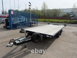 Remorque porte-voiture à plateau basculant 2700 kg, double essieu, 15 pi x 7,1 pi, 4,5 m x 2,2 m, ÉDITION NOIRE