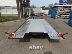 Remorque porte-voiture à plateau basculant 2700 kg, double essieu, 15 pi x 7,1 pi, 4,5 m x 2,2 m, ÉDITION NOIRE