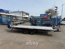 Remorque porte-voiture à plateau basculant 2700 kg, double essieu, 15 pi x 7,1 pi, 4,5 m x 2,2 m, ÉDITION NOIRE