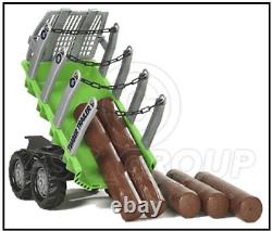 Rolly Toys Timber Logging Tree Coupe Twin Axle Remorque Avec Logs