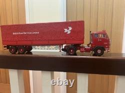 TRANSPORT LOURD 4x2 VOLVO F88 REMORQUE BASCULANTE À DOUBLE ESSIEU B. R. S. ÉCHELLE 150 CODE 3