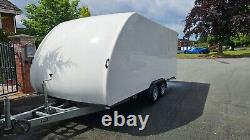 TRANSPORTEUR DE VOITURE DE COURSE ENCLOSE IMMACULÉ ECO SHUTTLE CAR TRAILER 4.2M 3000kg