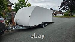 TRANSPORTEUR DE VOITURE DE COURSE ENCLOSE IMMACULÉ ECO SHUTTLE CAR TRAILER 4.2M 3000kg