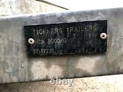 Tickners Box Remorque, Double Essieu, 3000kg Freinée. Design Unique
