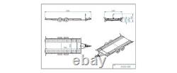 Transporteur de voiture TIKI A 2850 PTAC. Lit de 5m x 2,09m. Essieu double. Rangement pour outils/sangles.